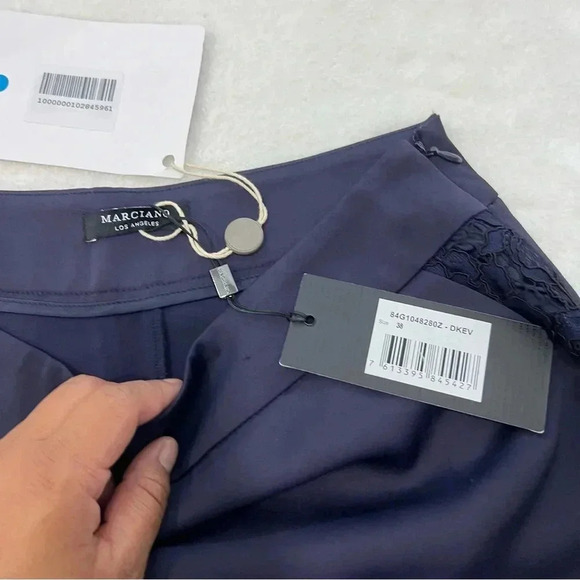 Marciano Los Ángeles Women's Pant Skinny navy blue Side Zipper Size us 2 - Picture 7 of 14